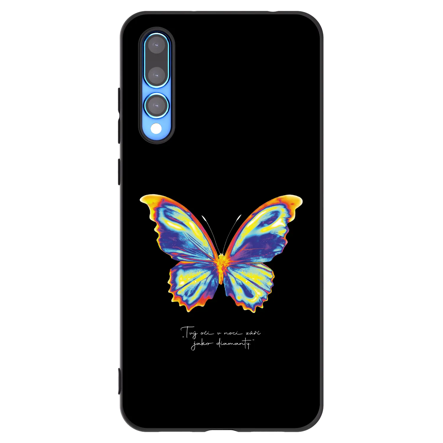 Picasee Μαύρη θήκη σιλικόνης για Huawei P20 Pro - Diamanty Black