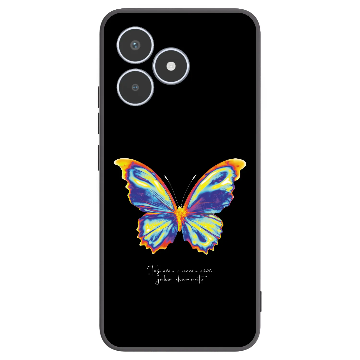Picasee Μαύρη θήκη σιλικόνης για Realme C53 - Diamanty Black