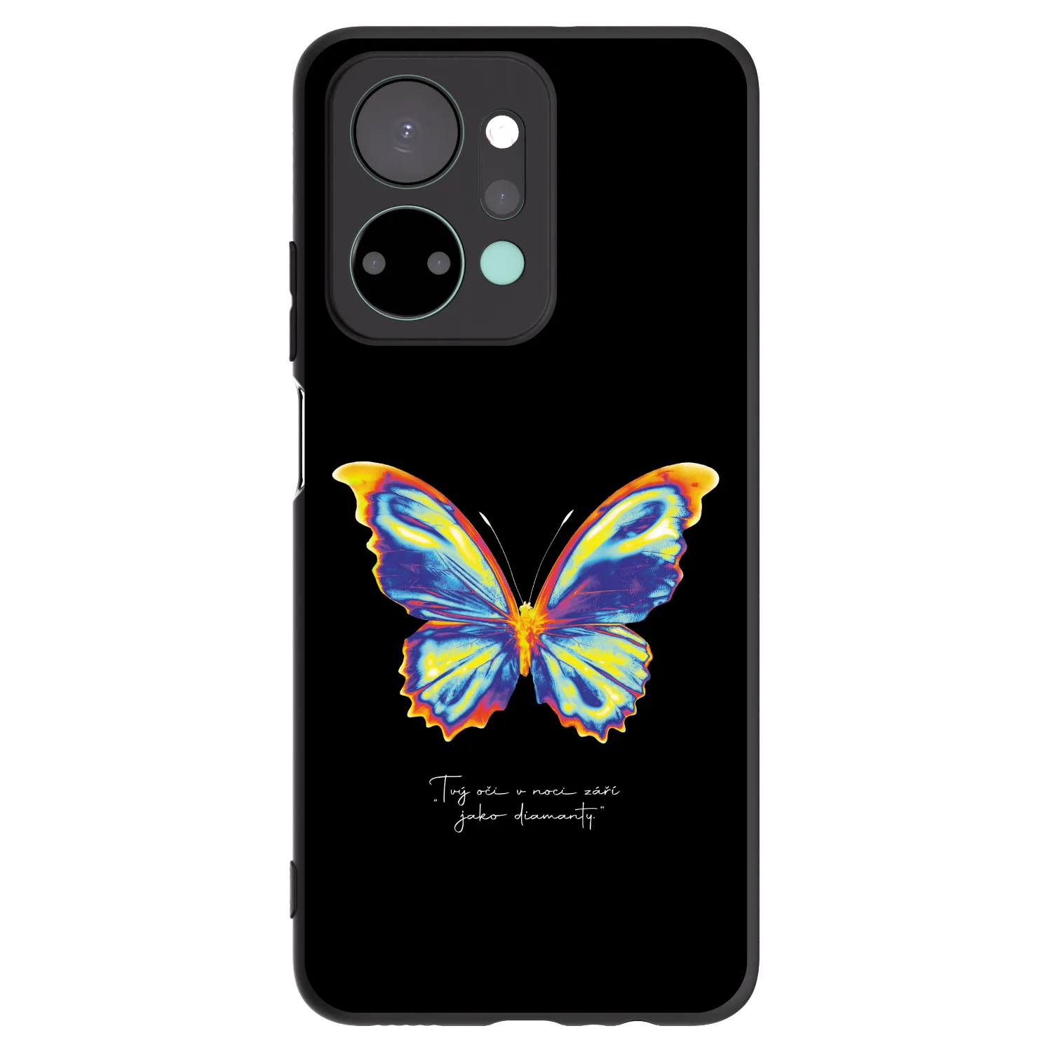Picasee Μαύρη θήκη σιλικόνης για Honor X7a - Diamanty Black