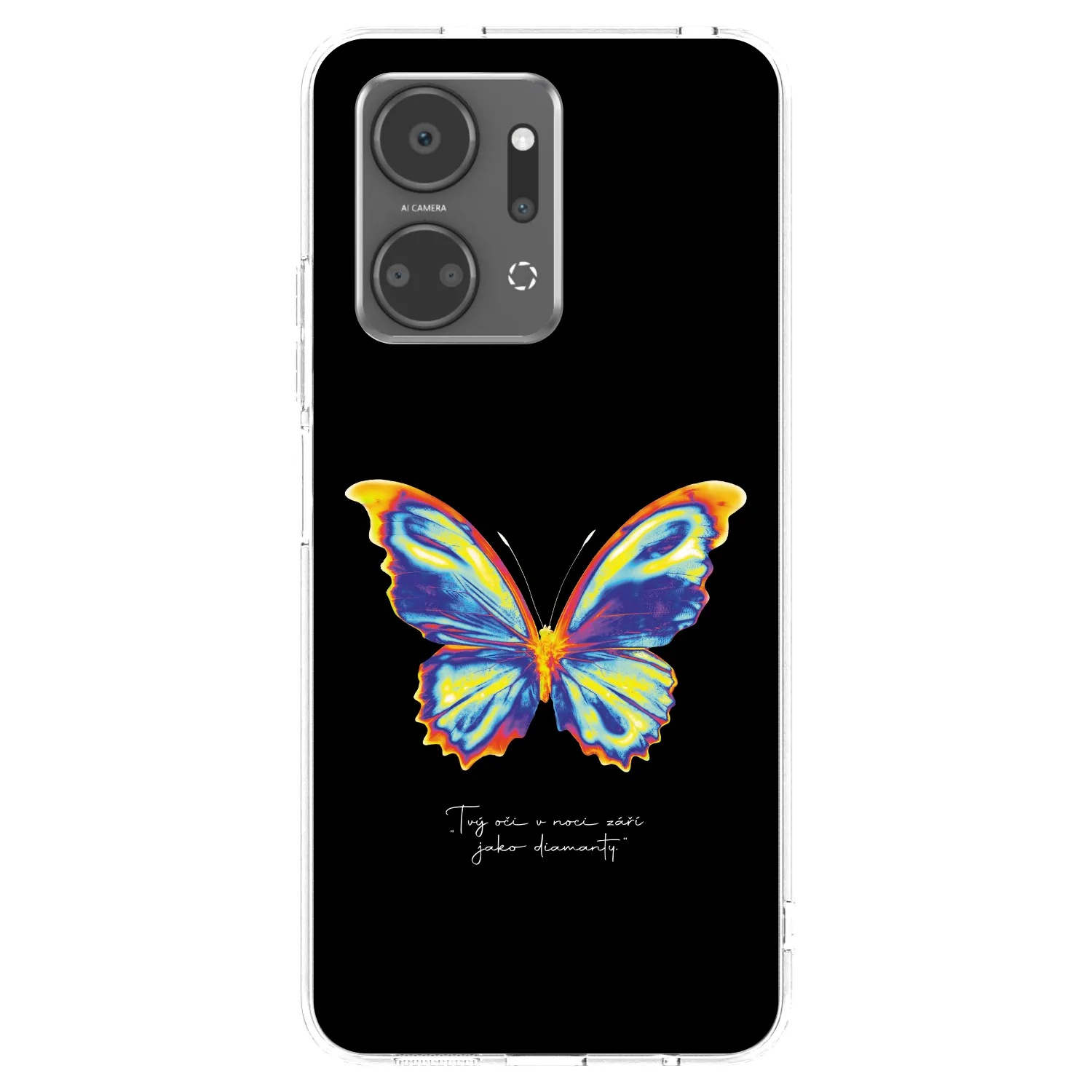 Picasee διαφανής θήκη σιλικόνης Honor X7a - Diamanty Black