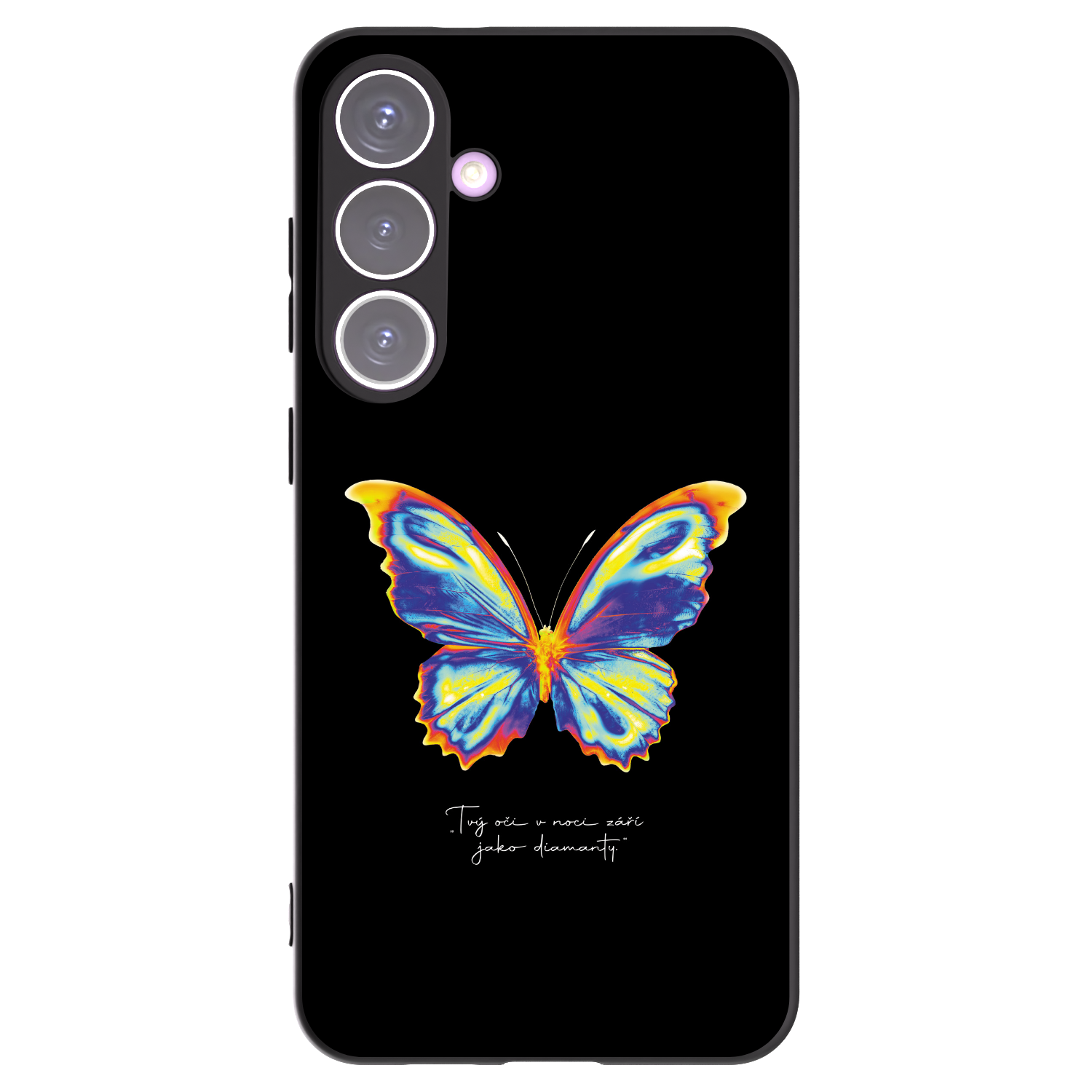 Picasee Μαύρη θήκη σιλικόνης για Samsung Galaxy S24+ S926B 5G - Diamanty Black