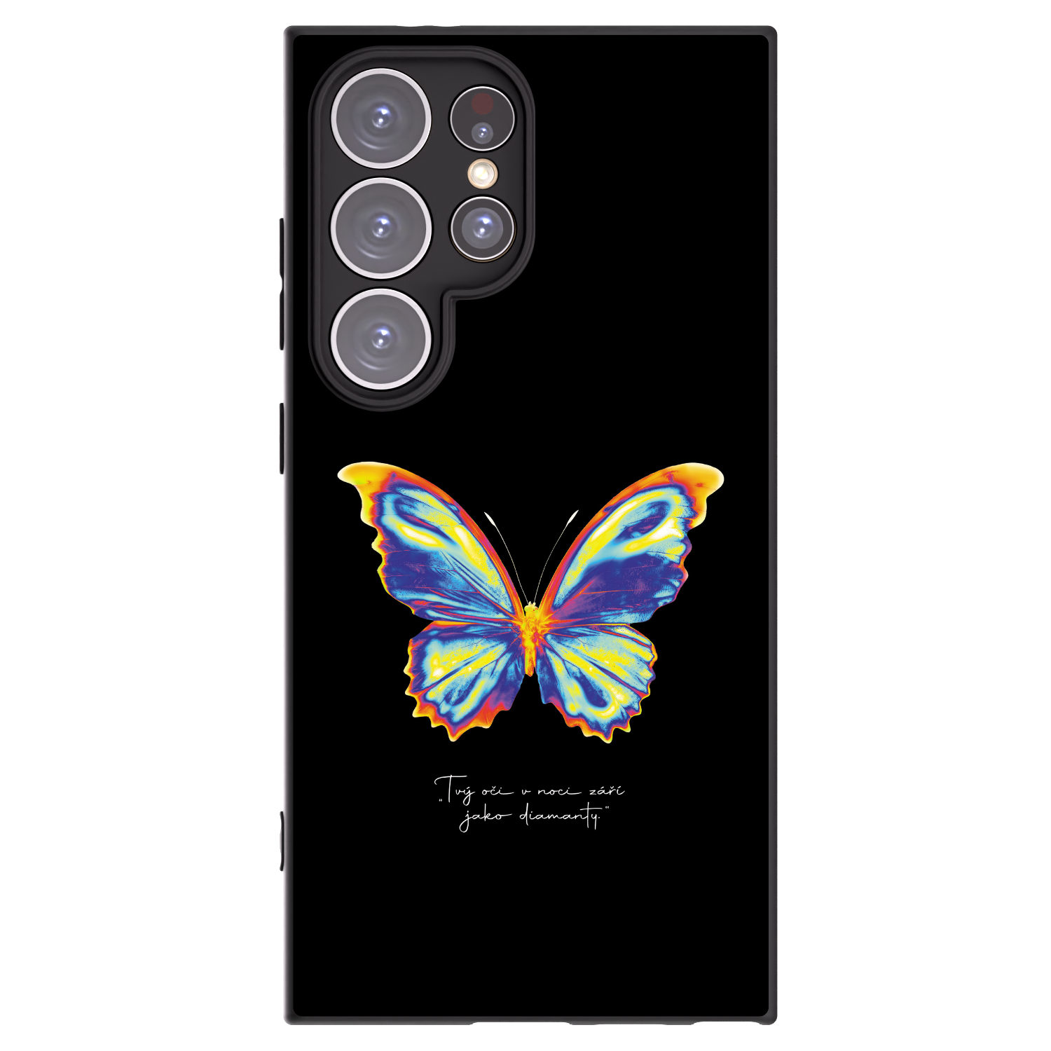 Picasee Μαύρη θήκη σιλικόνης για Samsung Galaxy S24 Ultra S928B 5G - Diamanty Black