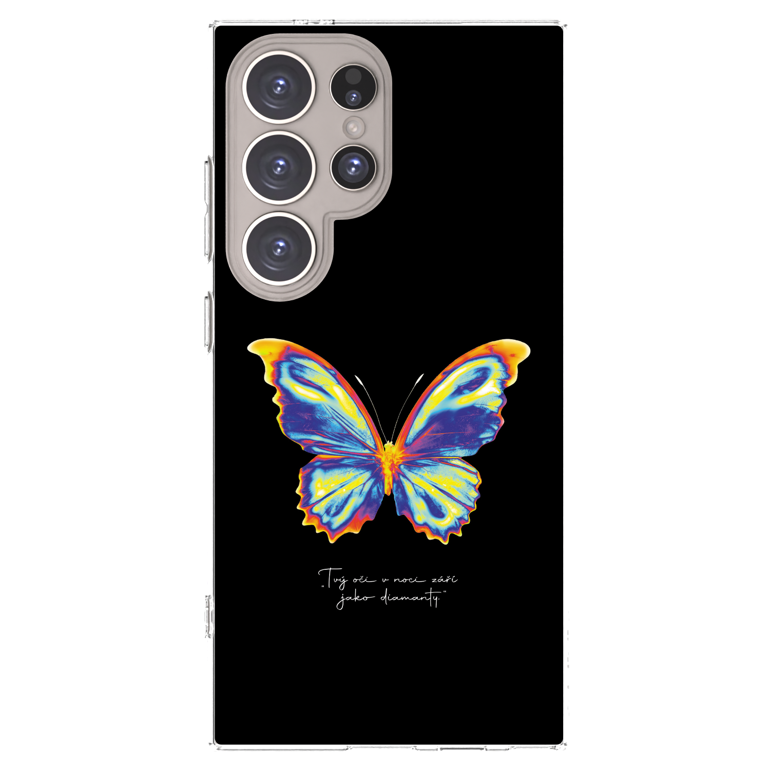 Picasee διαφανής θήκη σιλικόνης Samsung Galaxy S24 Ultra S928B 5G - Diamanty Black