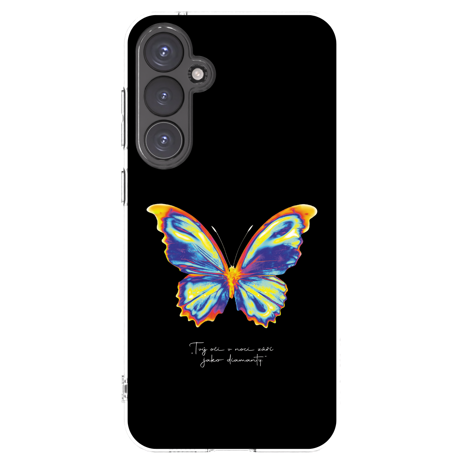 Picasee διαφανής θήκη σιλικόνης Samsung Galaxy S23 FE S711B - Diamanty Black