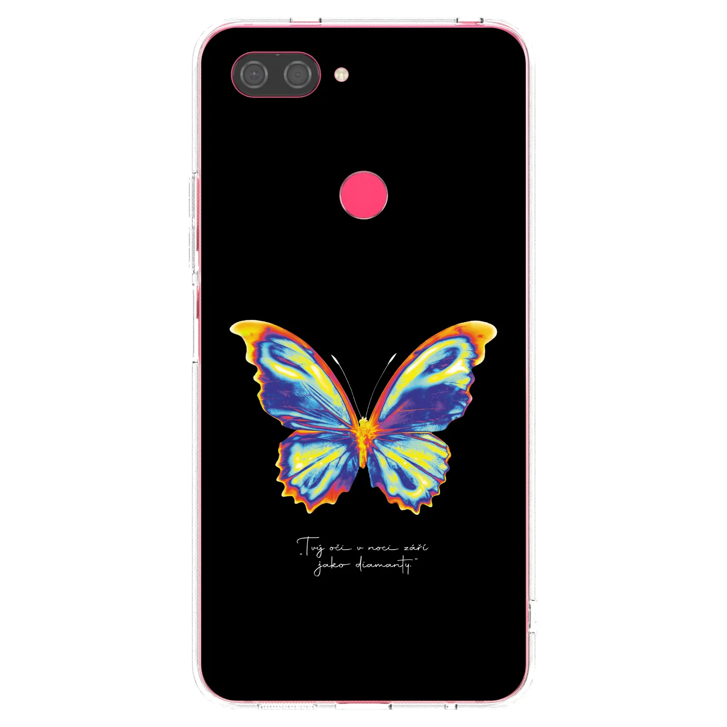 Picasee διαφανής θήκη σιλικόνης Xiaomi Mi 8 Lite - Diamanty Black