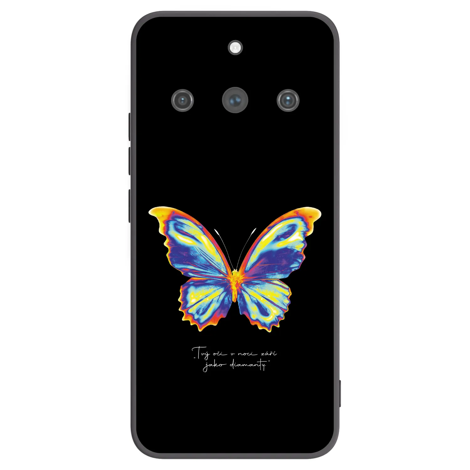 Picasee Μαύρη θήκη σιλικόνης για Realme 11 Pro+ - Diamanty Black