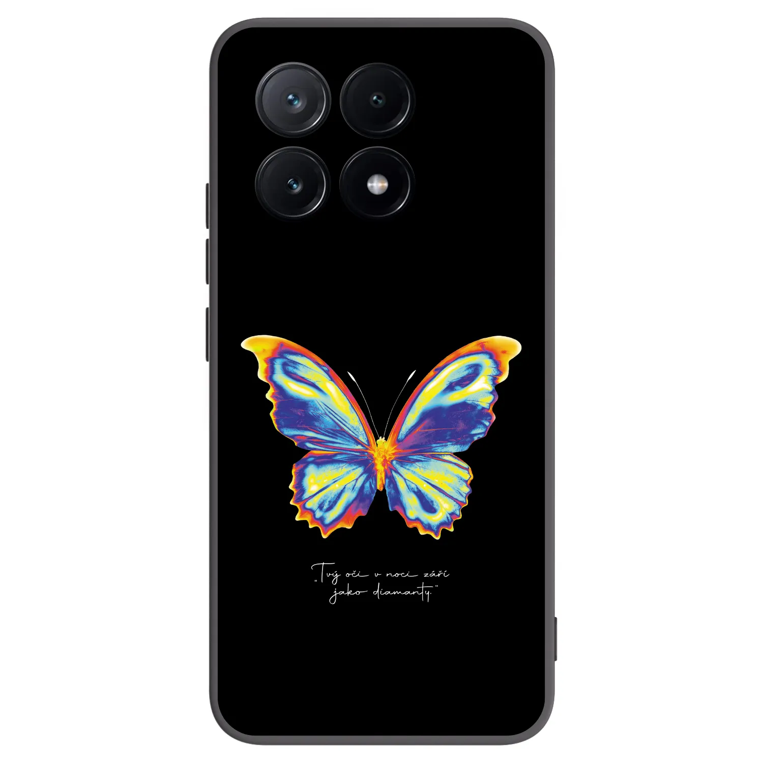 Picasee Μαύρη θήκη σιλικόνης για Xiaomi Poco X6 Pro - Diamanty Black