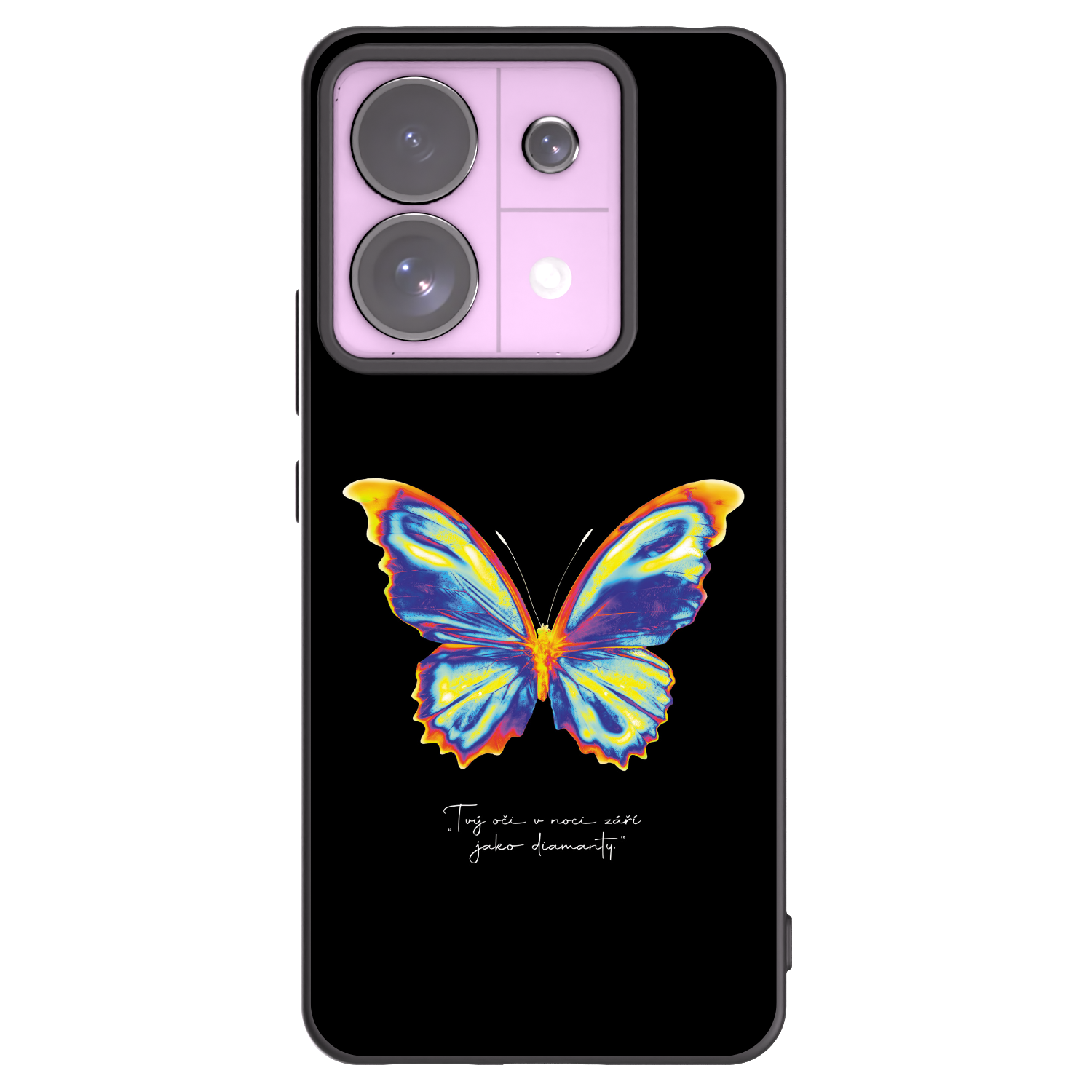 Picasee Μαύρη θήκη σιλικόνης για Xiaomi Redmi Note 13 Pro 5G - Diamanty Black