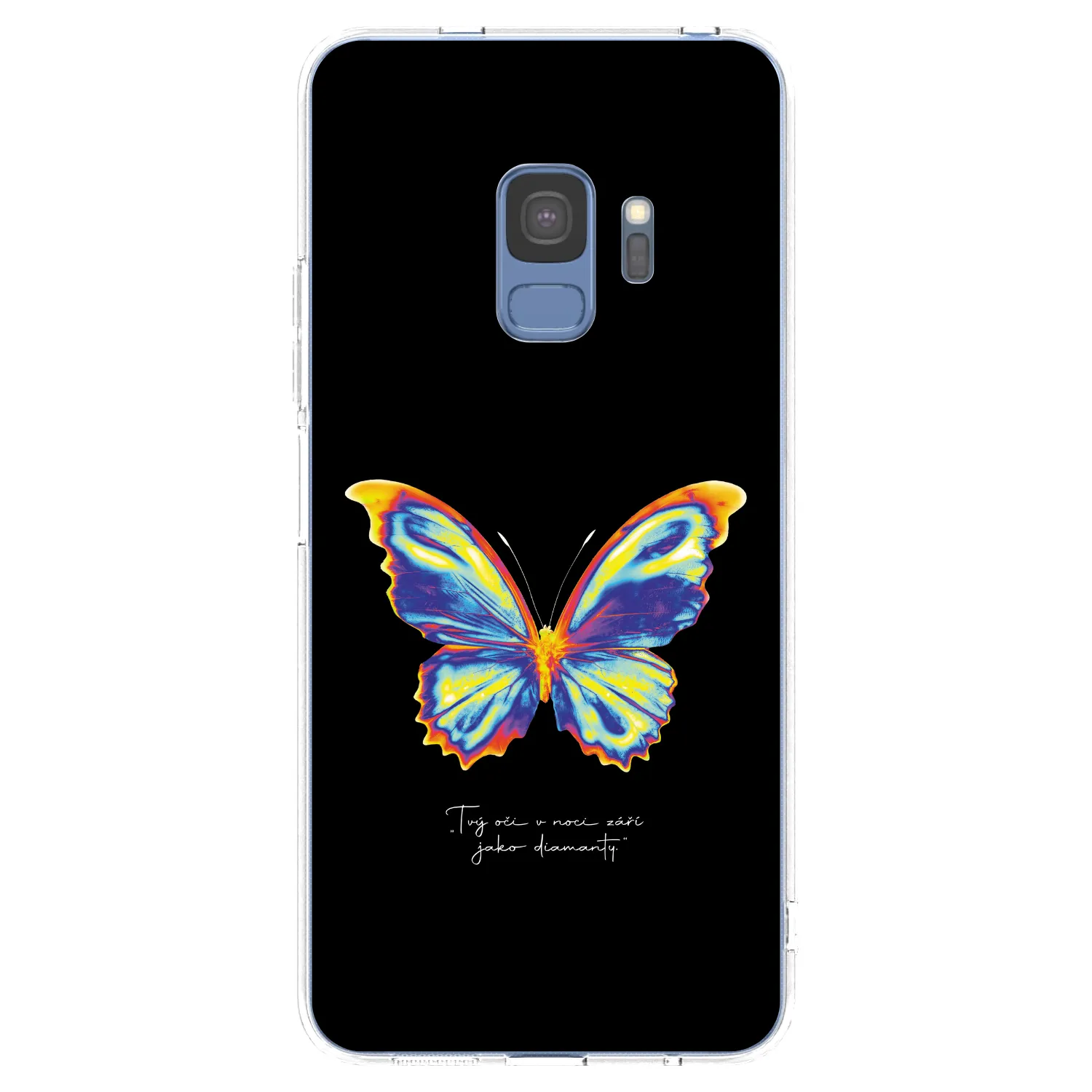 Picasee διαφανής θήκη σιλικόνης Samsung Galaxy S9 G960F - Diamanty Black