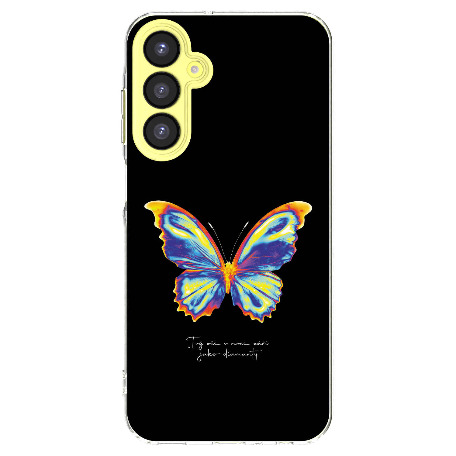 Picasee διαφανής θήκη σιλικόνης Samsung Galaxy A25 A256B 5G - Diamanty Black