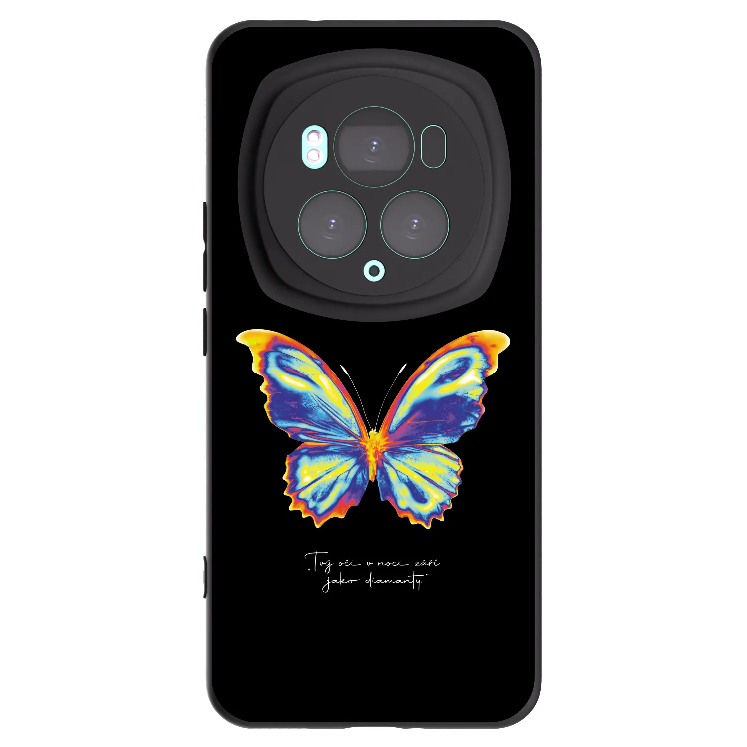 Picasee Μαύρη θήκη σιλικόνης για Honor Magic6 Pro - Diamanty Black