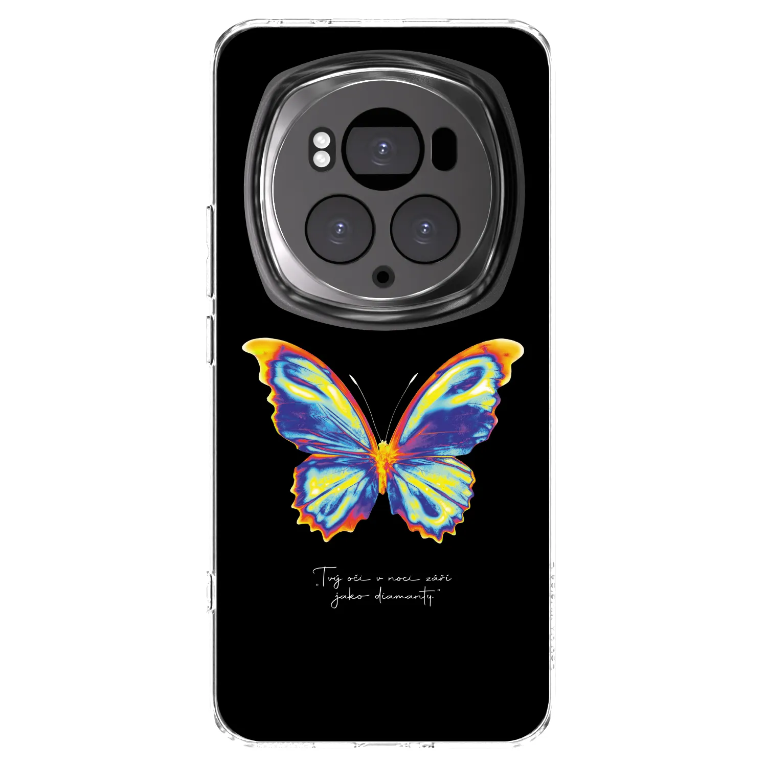 Picasee διαφανής θήκη σιλικόνης Honor Magic6 Pro - Diamanty Black