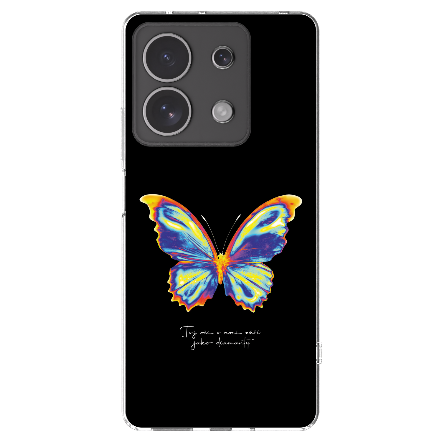 Picasee διαφανής θήκη σιλικόνης Xiaomi Redmi Note 13 4G - Diamanty Black
