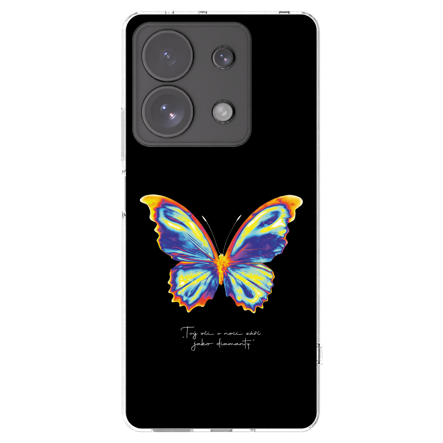 Picasee διαφανής θήκη σιλικόνης Xiaomi Redmi Note 13 Pro 4G - Diamanty Black