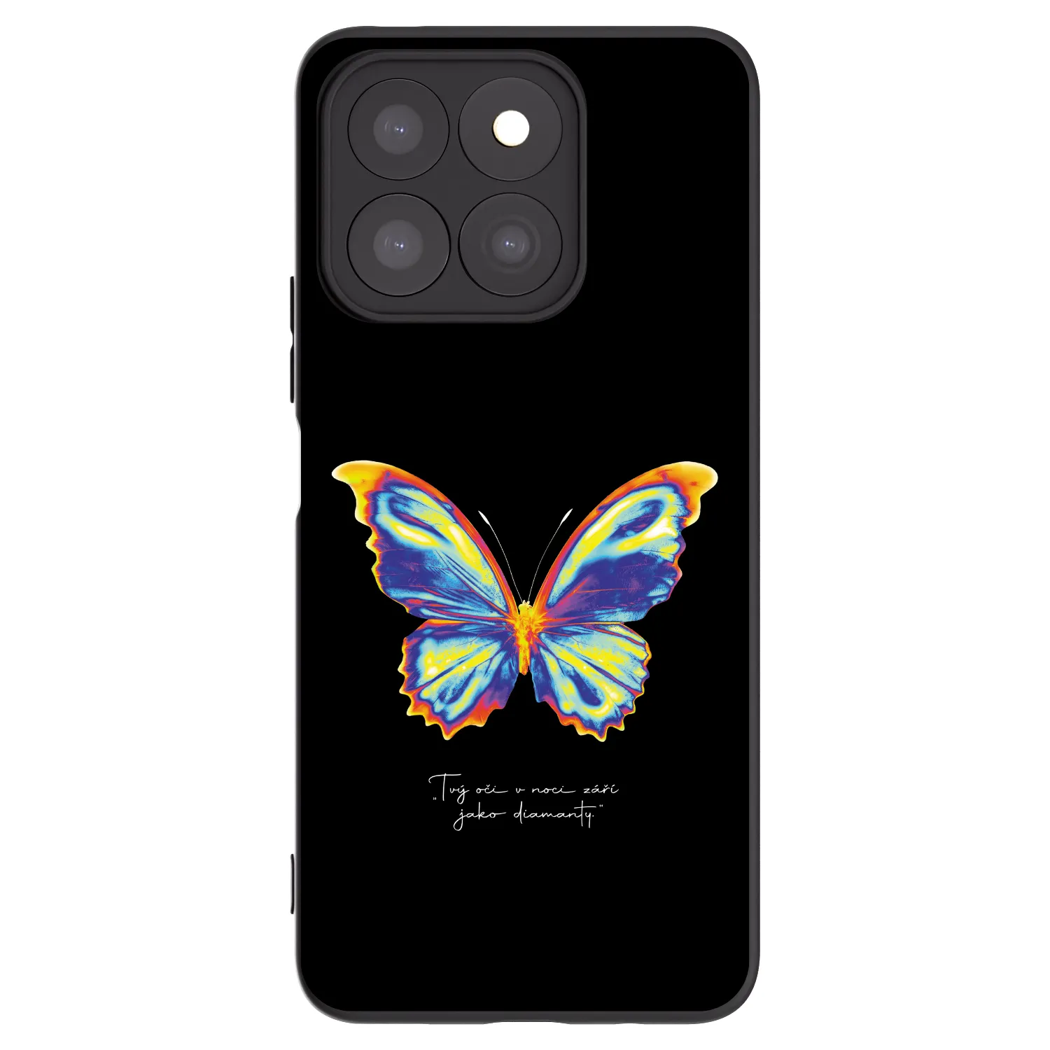 Picasee Μαύρη θήκη σιλικόνης για Honor X8b - Diamanty Black