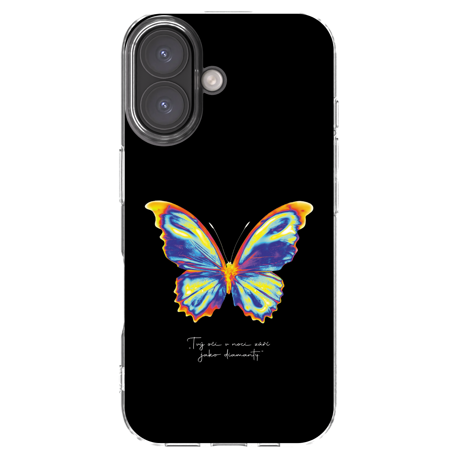 Picasee διαφανής θήκη σιλικόνης Apple iPhone 16 - Diamanty Black