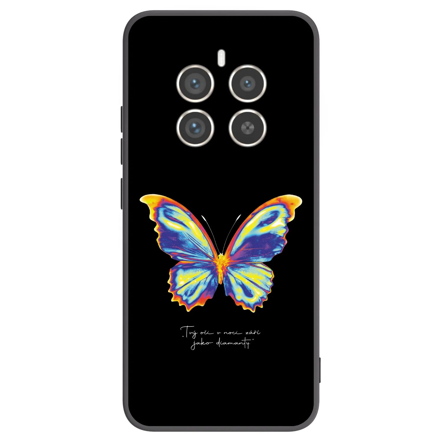 Picasee Μαύρη θήκη σιλικόνης για Realme 12 Pro 5G - Diamanty Black