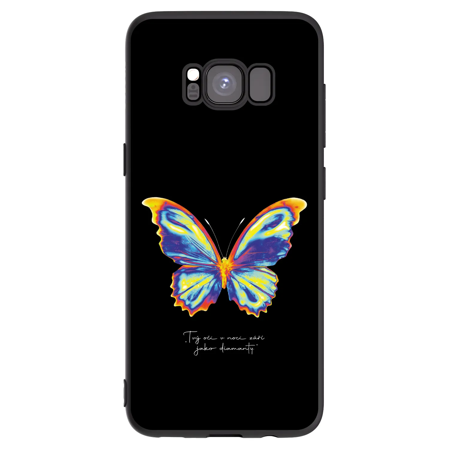 Picasee Μαύρη θήκη σιλικόνης για Samsung Galaxy S8 G950F - Diamanty Black