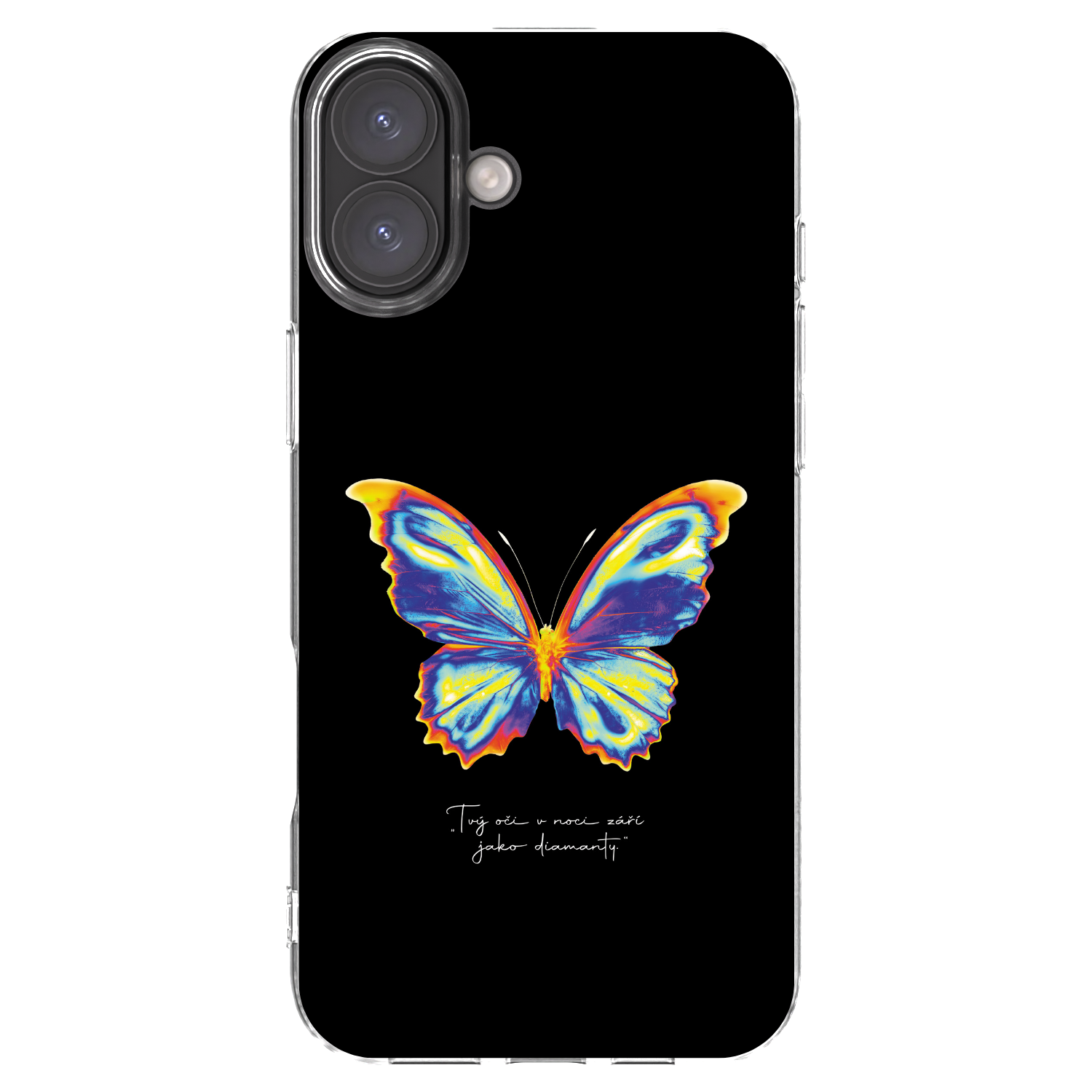 Picasee διαφανής θήκη σιλικόνης Apple iPhone 16 Plus - Diamanty Black