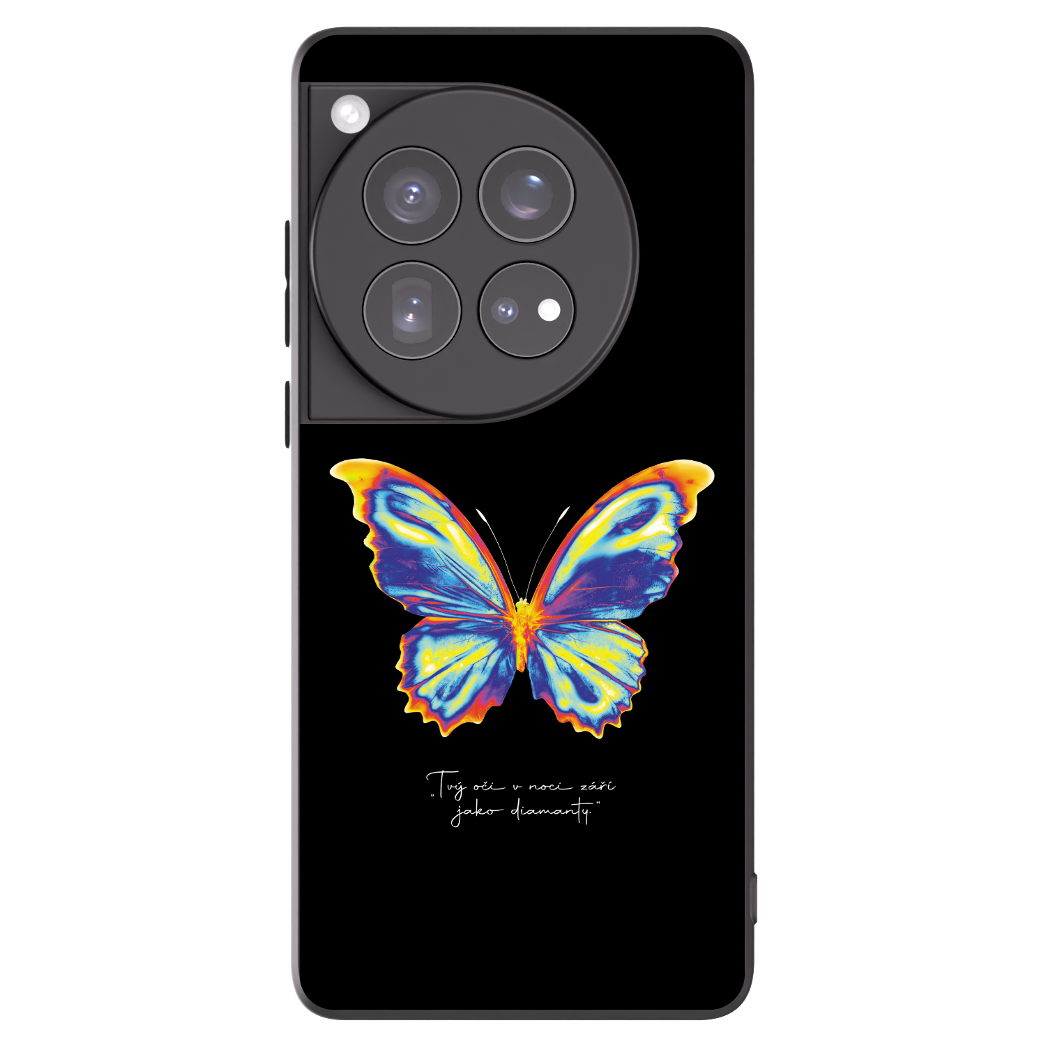 Picasee Μαύρη θήκη σιλικόνης για OnePlus 12 5G - Diamanty Black