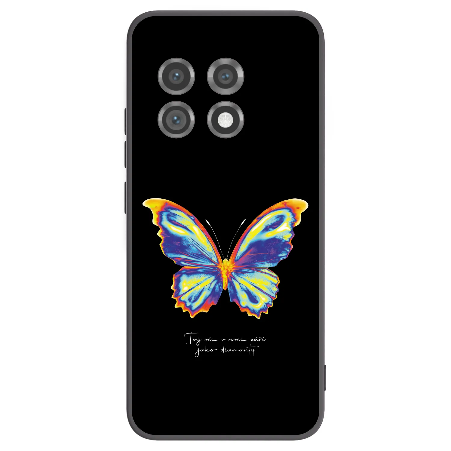 Picasee Μαύρη θήκη σιλικόνης για OnePlus 11 5G - Diamanty Black