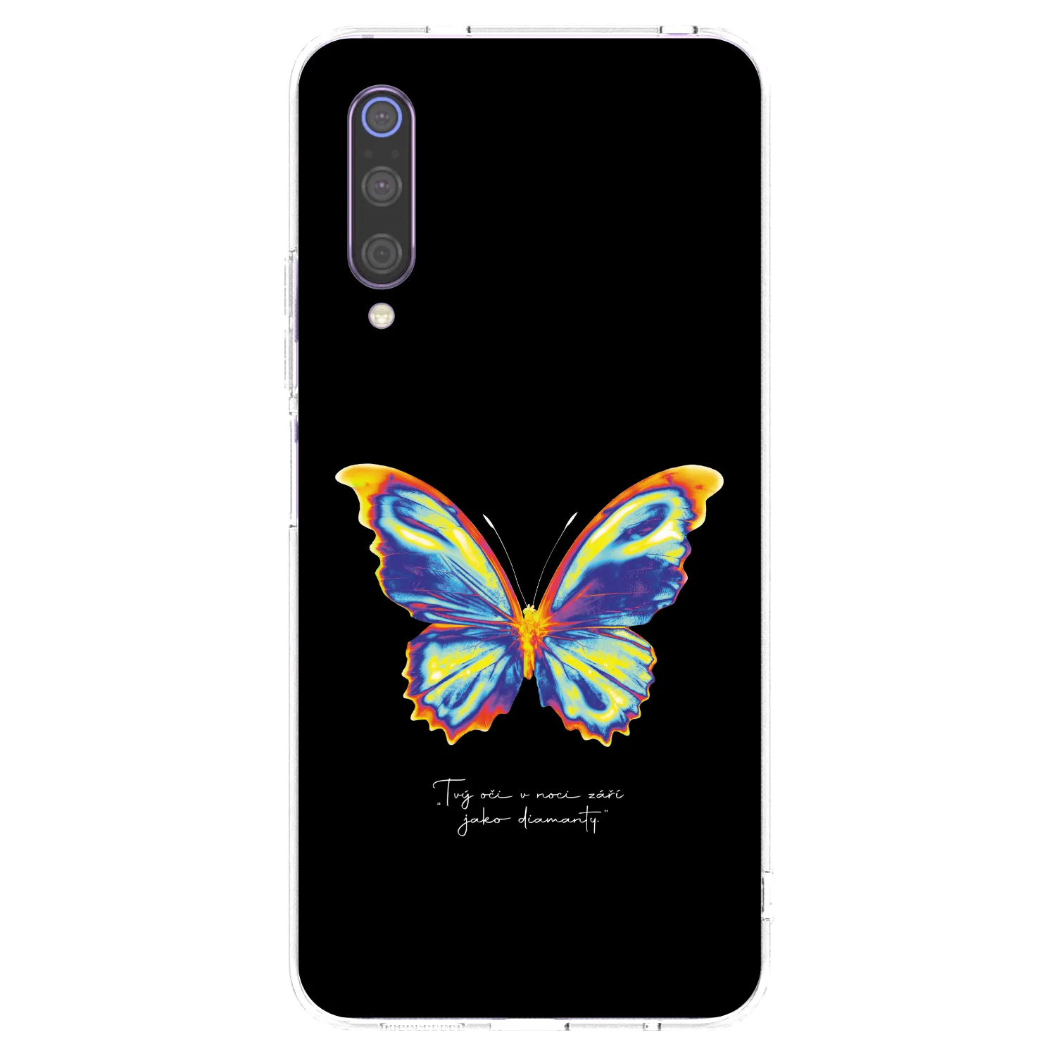 Picasee διαφανής θήκη σιλικόνης Xiaomi Mi 9 - Diamanty Black