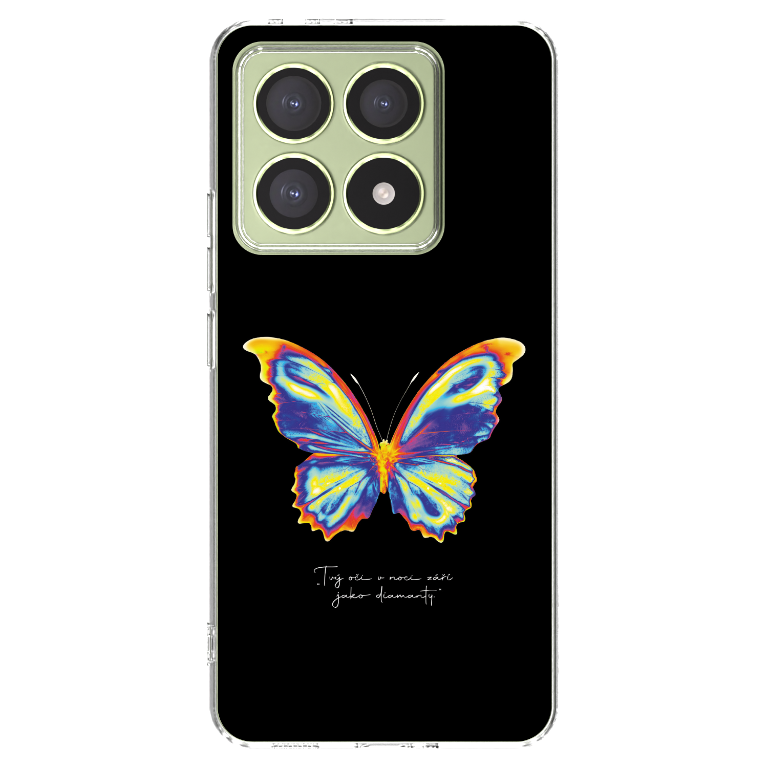 Picasee διαφανής θήκη σιλικόνης Xiaomi 14T - Diamanty Black