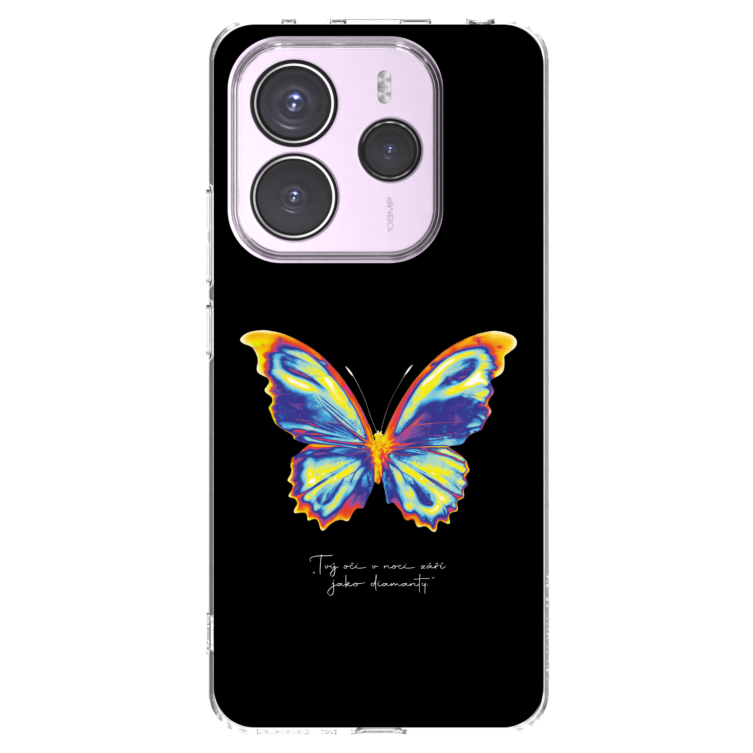 Picasee διαφανής θήκη σιλικόνης Xiaomi Redmi Note 14 5G - Diamanty Black