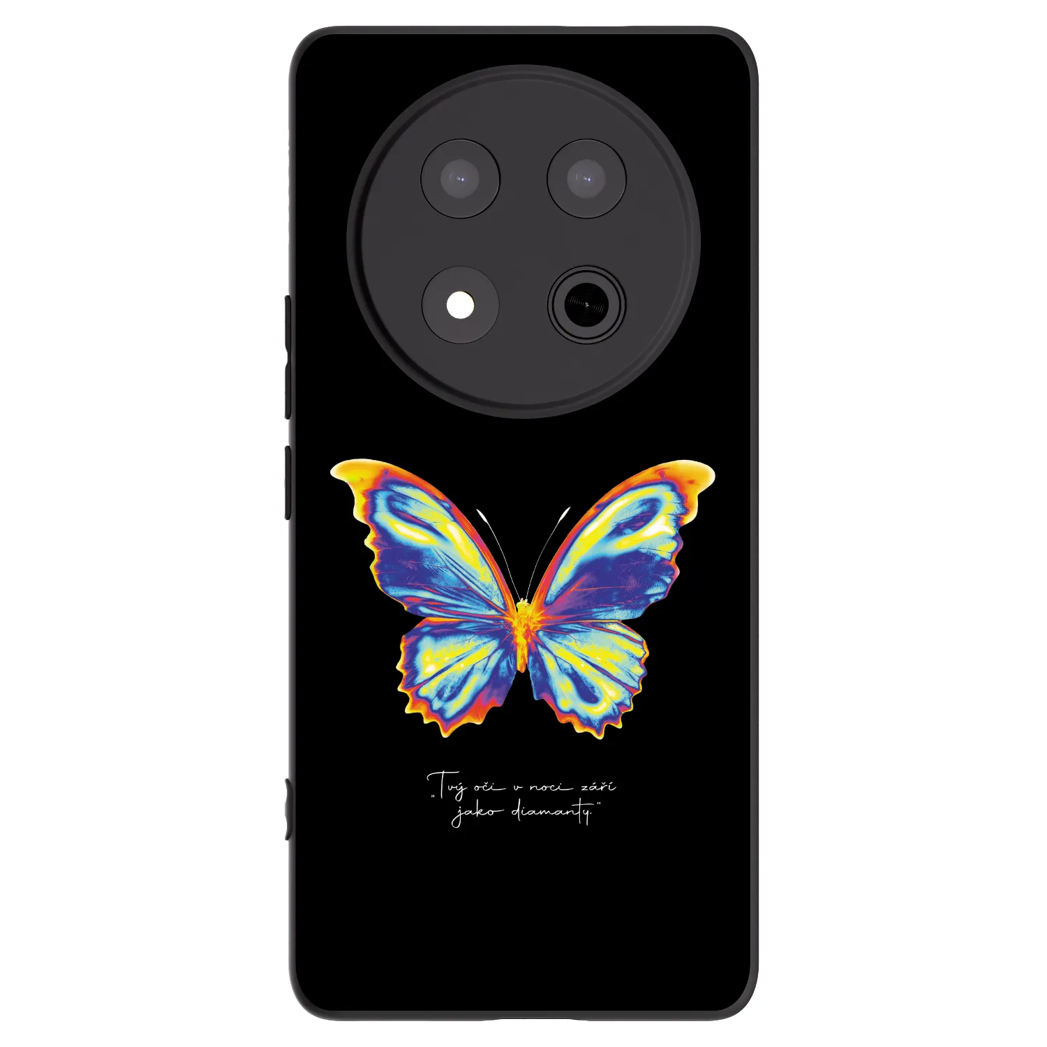 Picasee Μαύρη θήκη σιλικόνης για Honor Magic7 Lite 5G - Diamanty Black