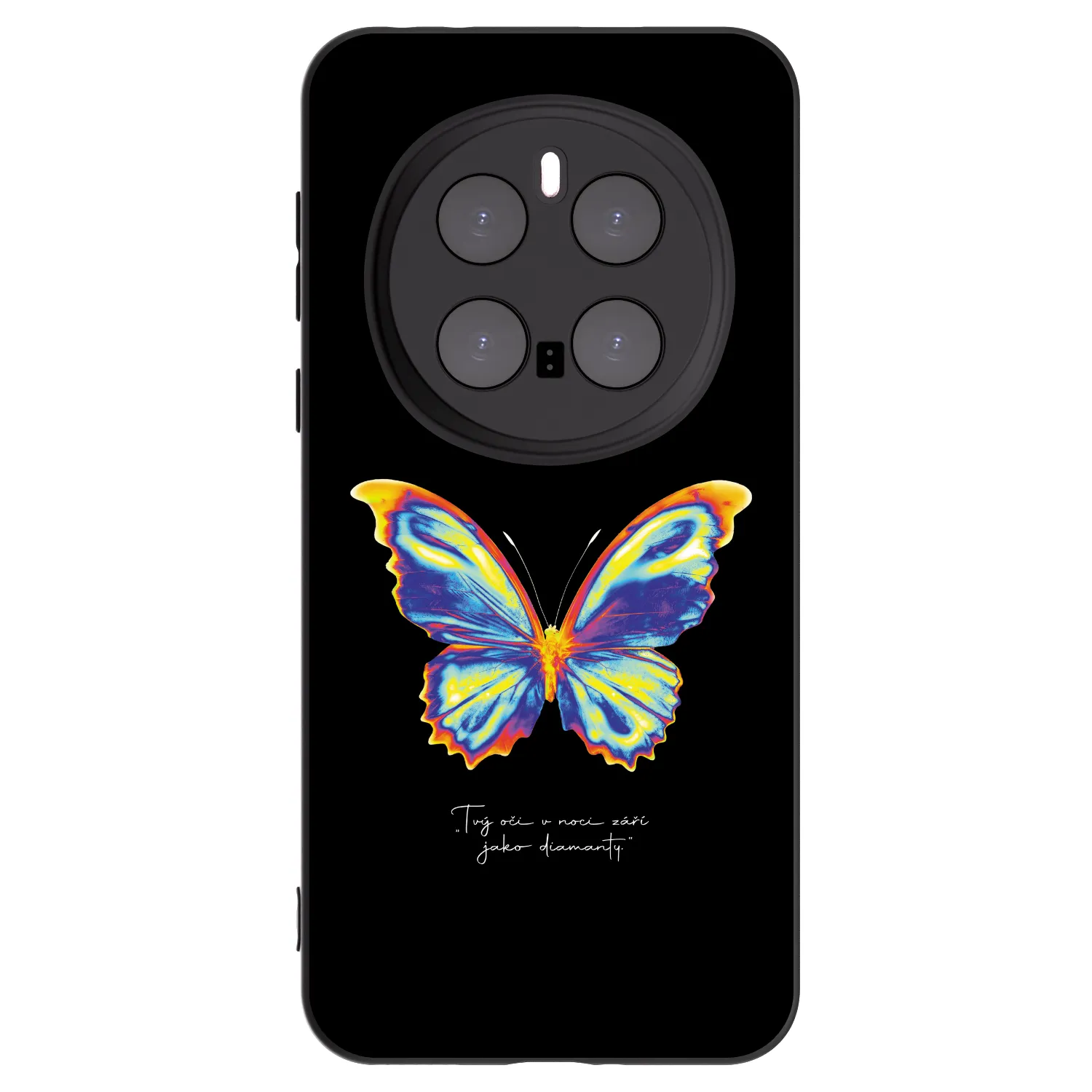 Picasee Μαύρη θήκη σιλικόνης για Honor Magic7 Pro 5G - Diamanty Black