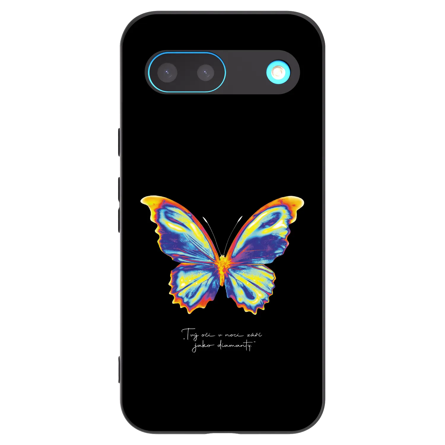 Picasee Μαύρη θήκη σιλικόνης για Google Pixel 8 - Diamanty Black