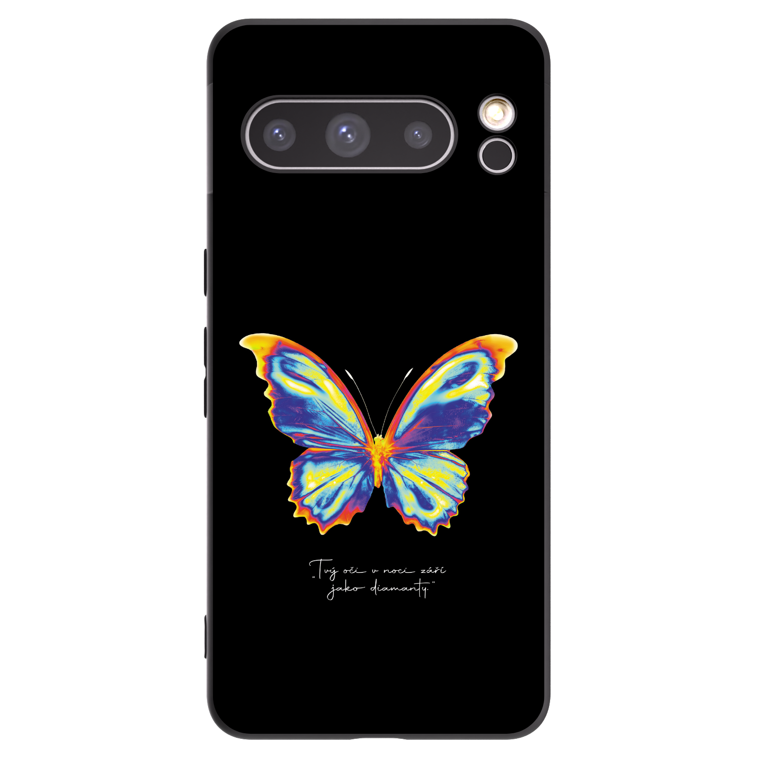 Picasee Μαύρη θήκη σιλικόνης για Google Pixel 8 Pro - Diamanty Black