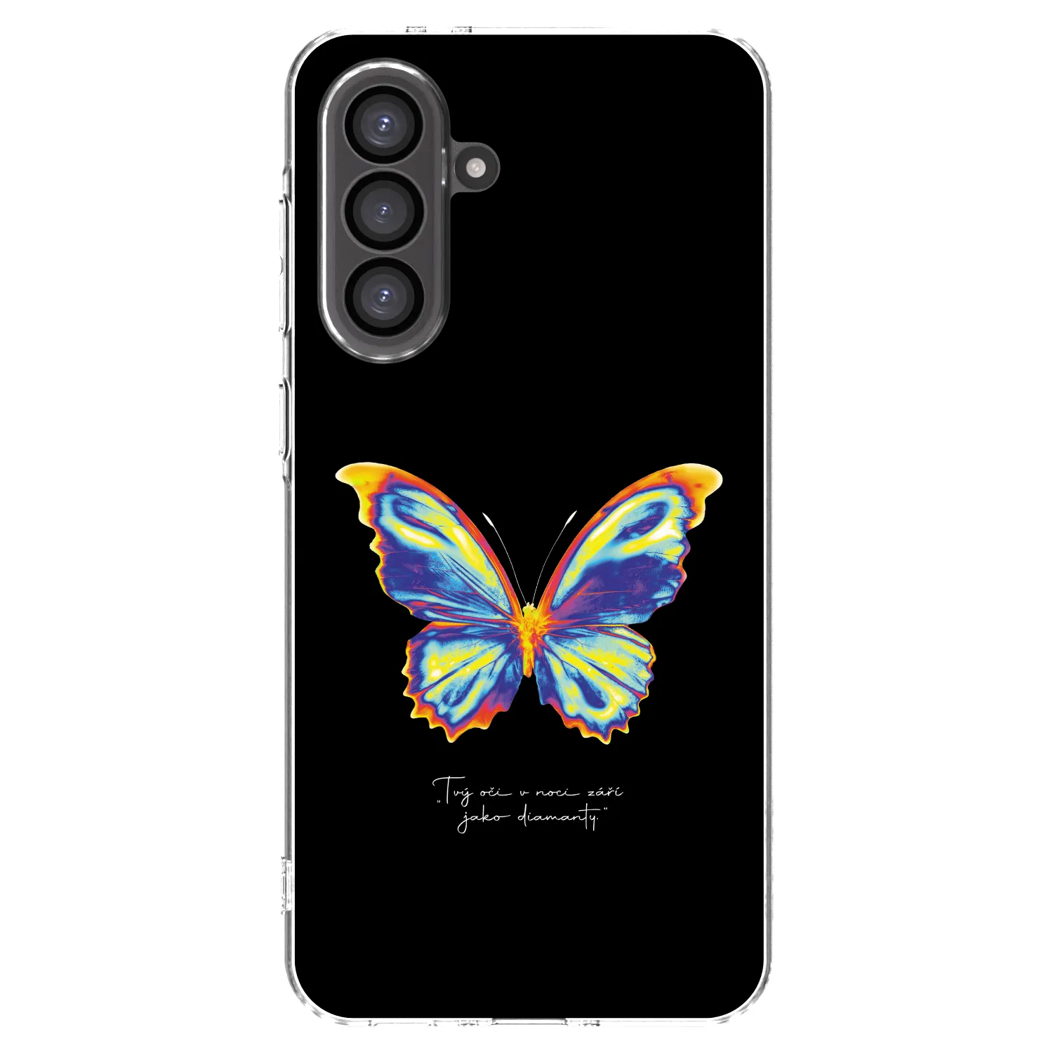 Picasee διαφανής θήκη σιλικόνης Samsung Galaxy A56 5G A566B - Diamanty Black