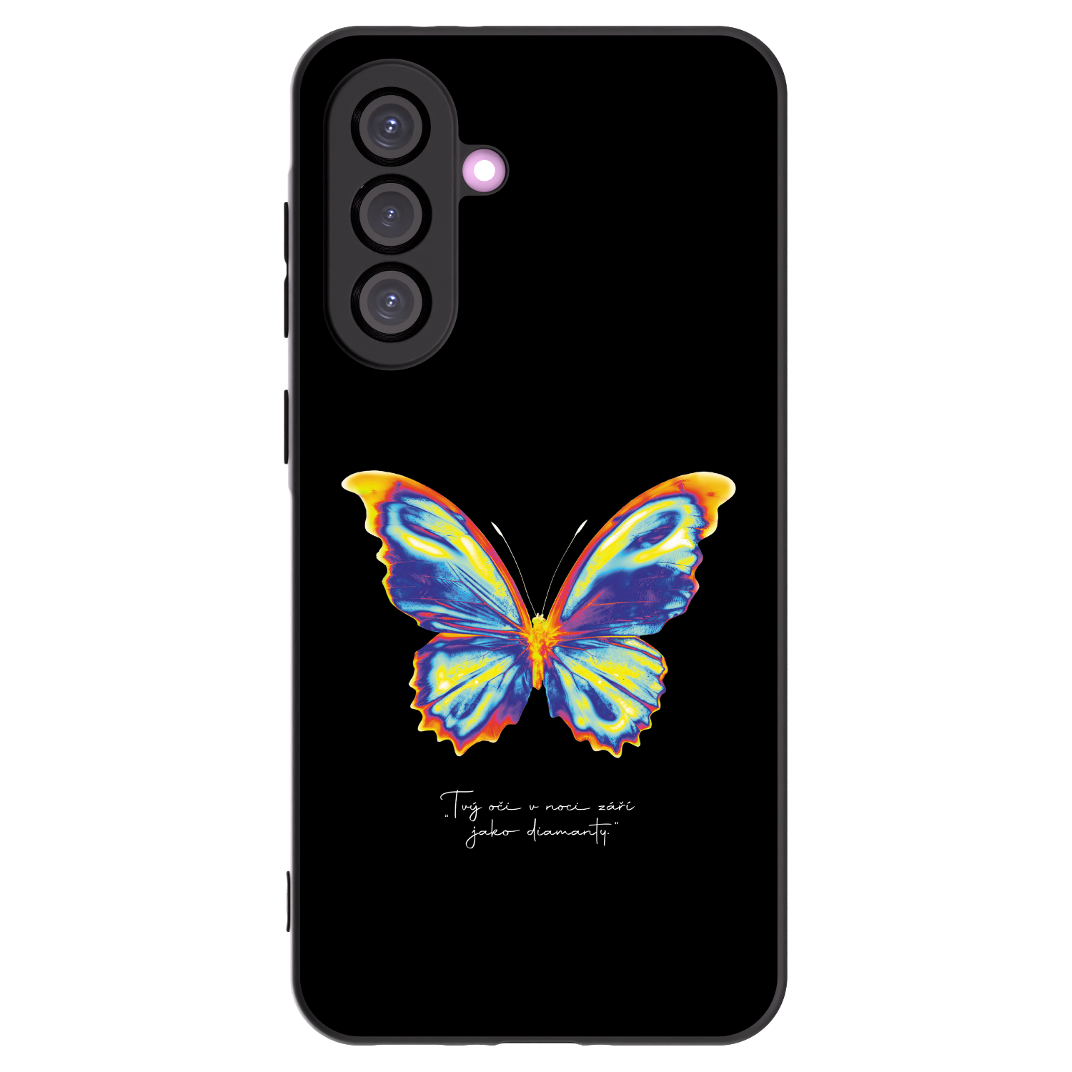 Picasee Μαύρη θήκη σιλικόνης για Samsung Galaxy A36 5G - Diamanty Black