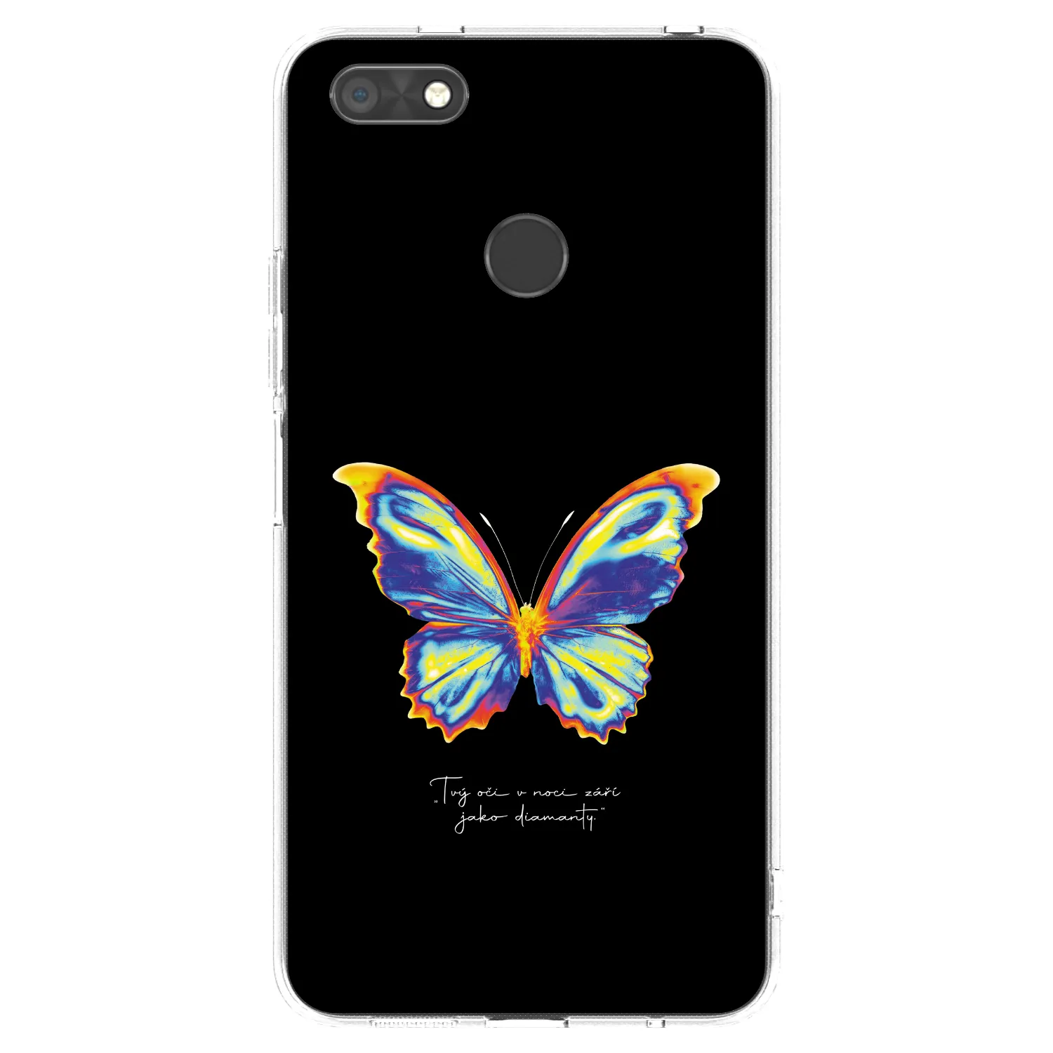 Picasee διαφανής θήκη σιλικόνης Huawei P9 Lite Mini - Diamanty Black