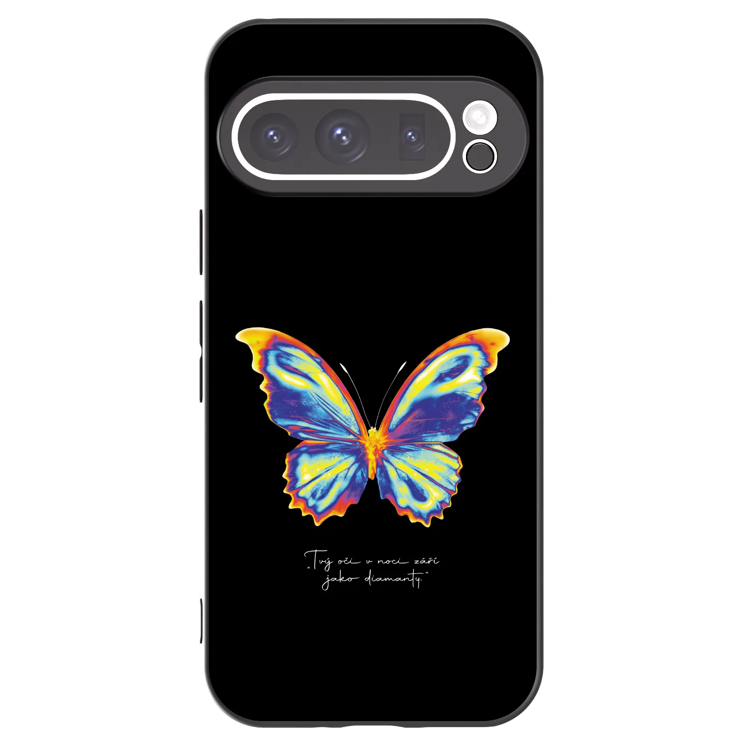 Picasee Μαύρη θήκη σιλικόνης για Google Pixel 9 Pro - Diamanty Black