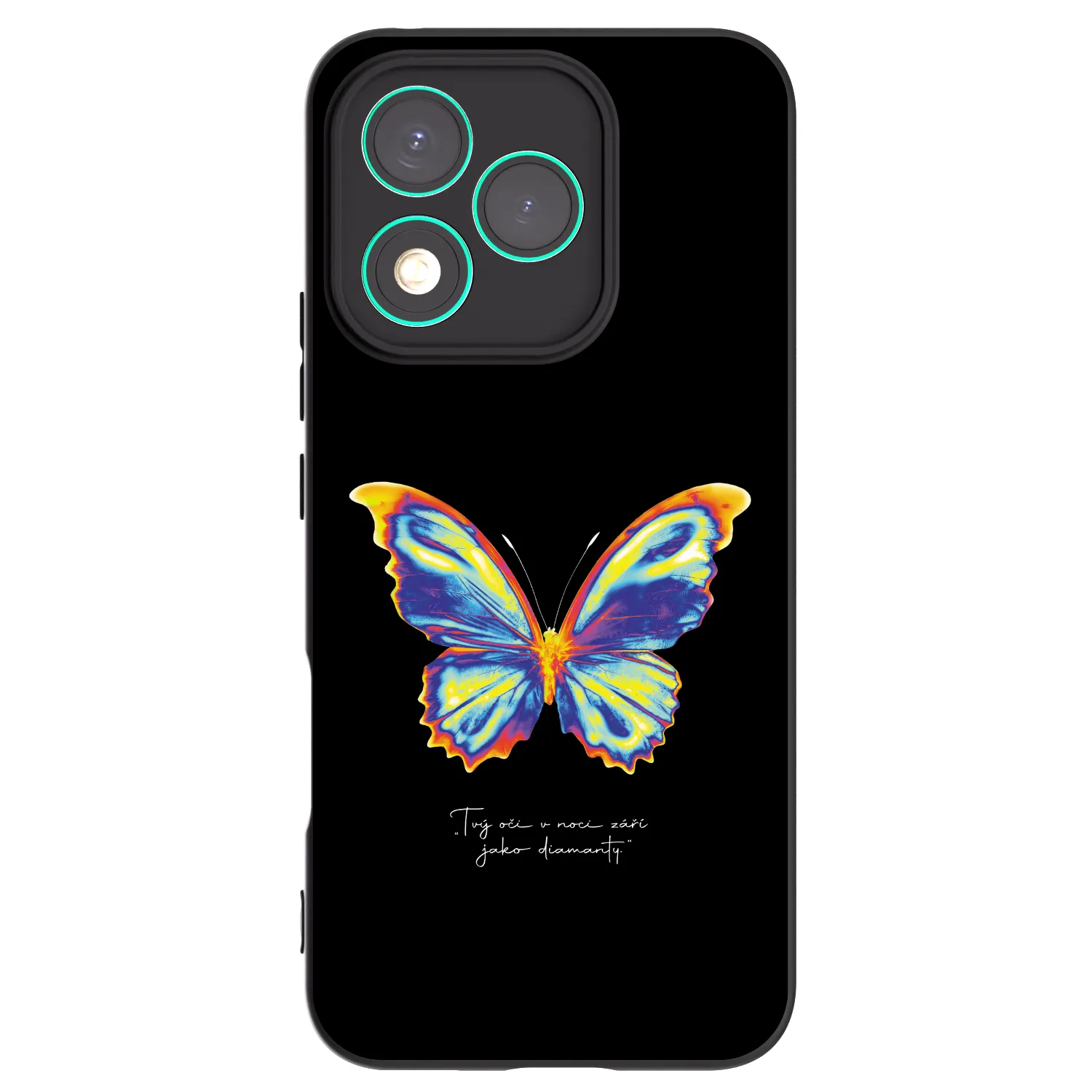 Picasee Μαύρη θήκη σιλικόνης για Honor 400 Lite 5G - Diamanty Black