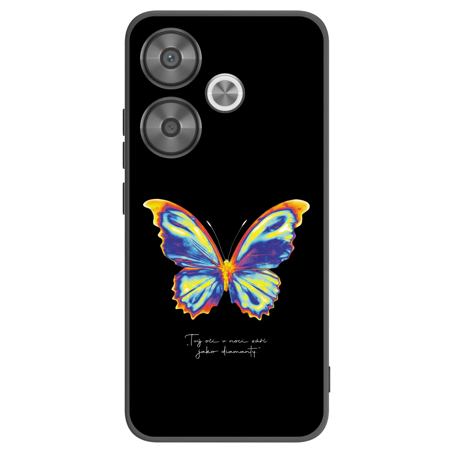 Picasee Μαύρη θήκη σιλικόνης για Xiaomi Poco F6 - Diamanty Black