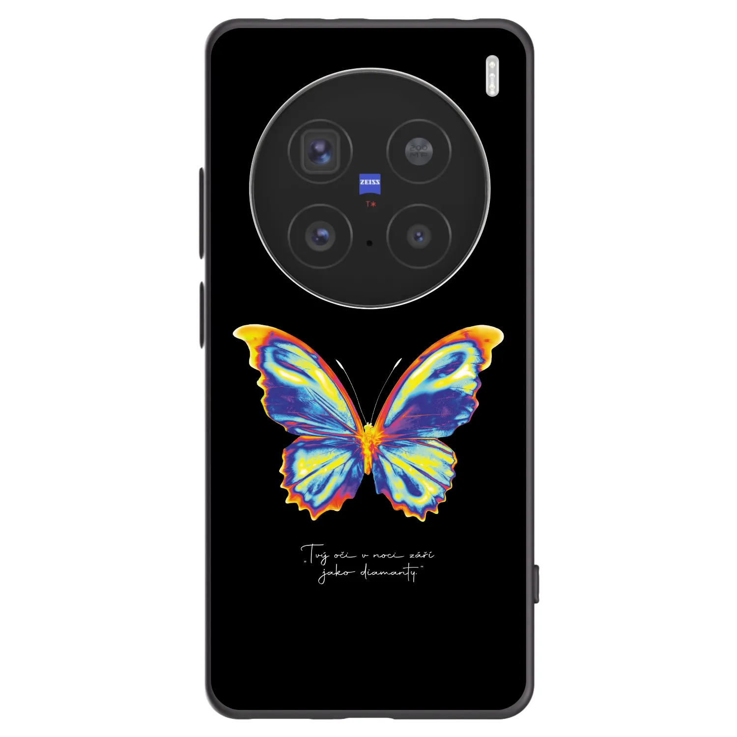 Picasee Μαύρη θήκη σιλικόνης για Vivo X200 Pro - Diamanty Black