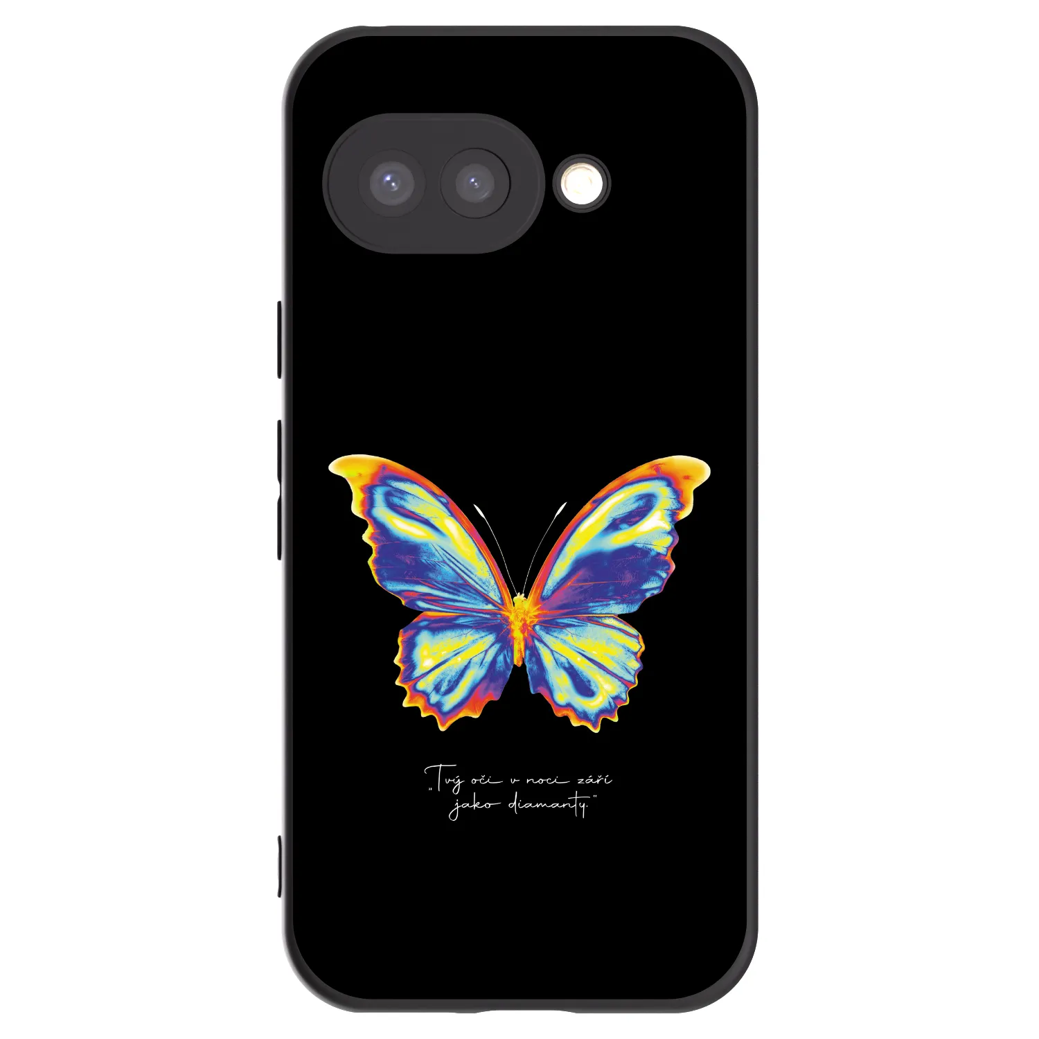 Picasee Μαύρη θήκη σιλικόνης για Google Pixel 9a - Diamanty Black