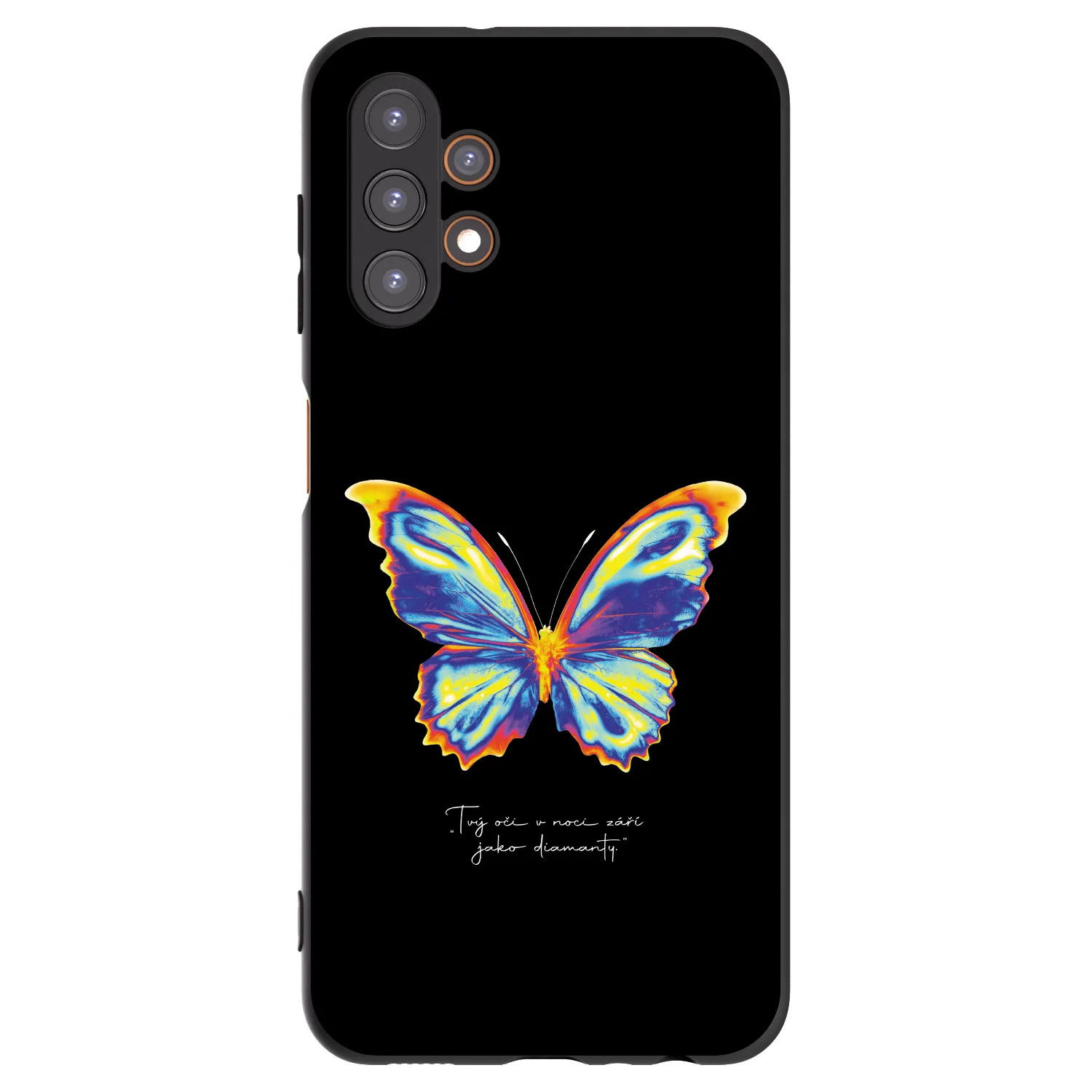 Picasee Μαύρη θήκη σιλικόνης για Samsung Galaxy A13 5G - Diamanty Black