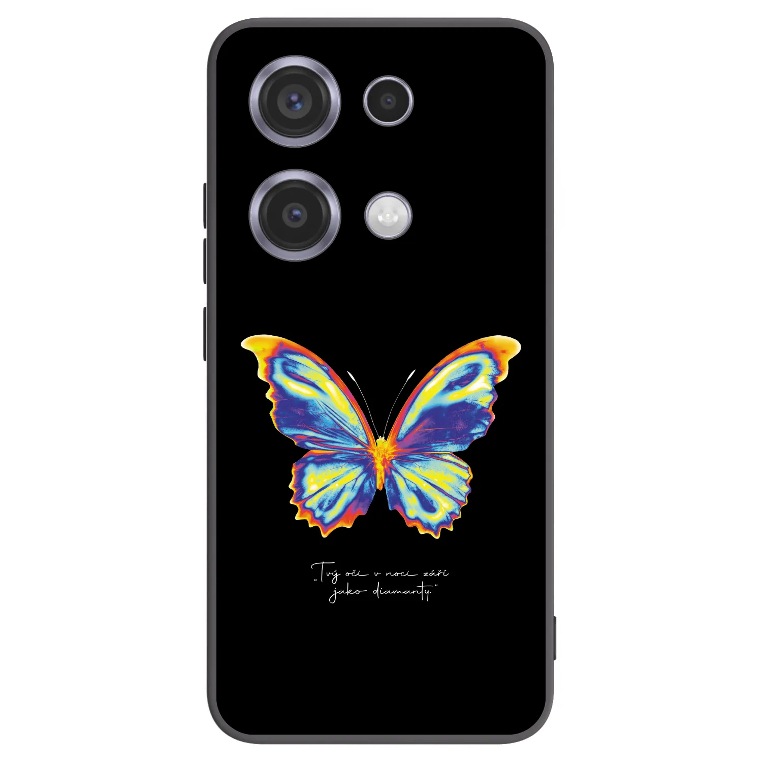 Picasee Μαύρη θήκη σιλικόνης για Xiaomi Redmi Note 14S - Diamanty Black