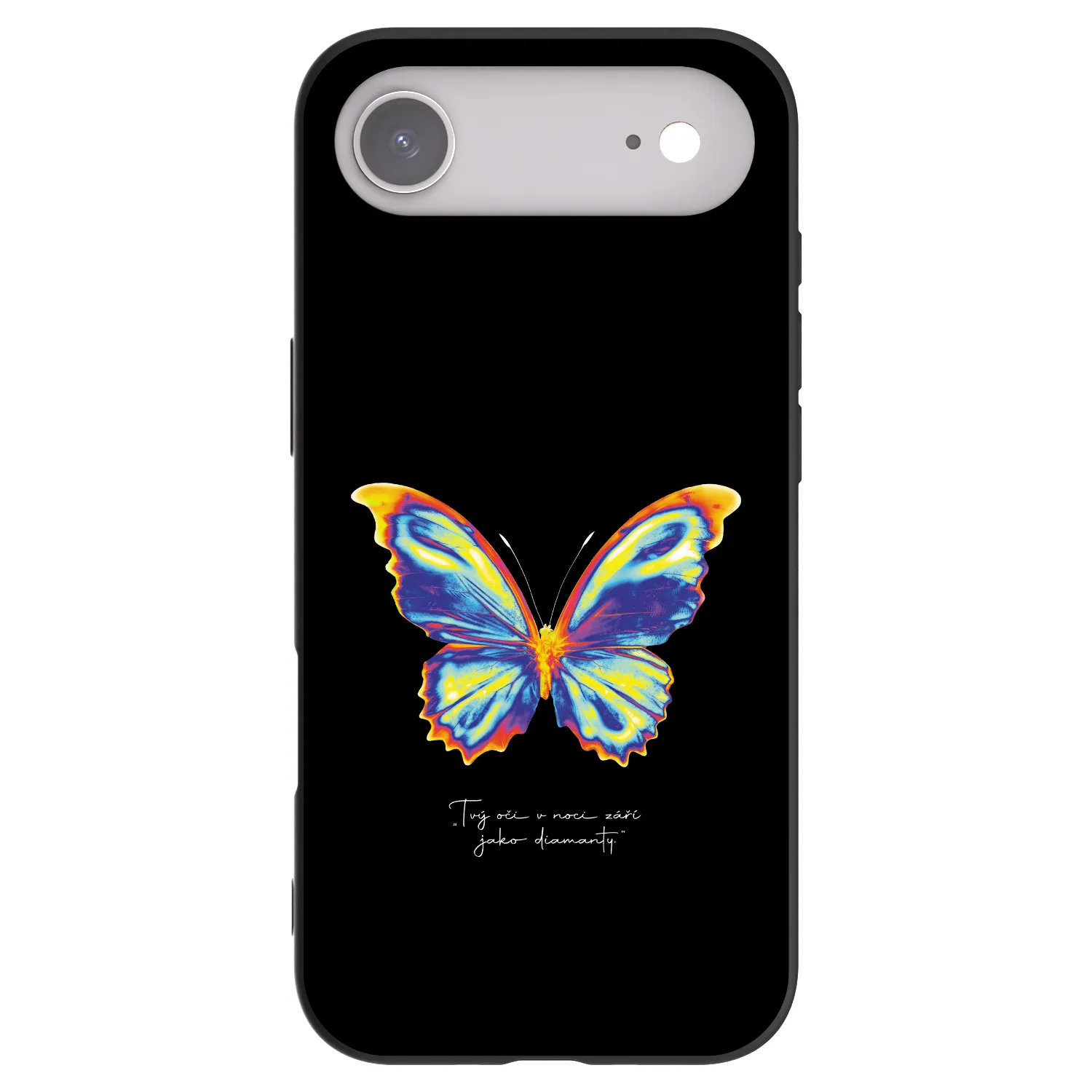 Picasee Μαύρη θήκη σιλικόνης για Apple iPhone Air - Diamanty Black
