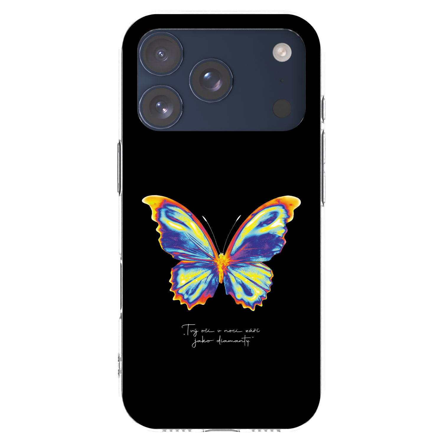 Picasee διαφανής θήκη σιλικόνης Apple iPhone 17 Pro - Diamanty Black