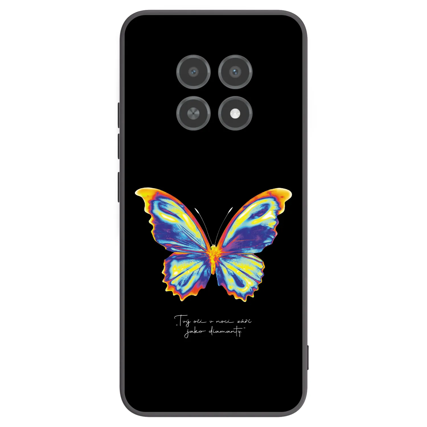 Picasee Μαύρη θήκη σιλικόνης για Realme 12X - Diamanty Black
