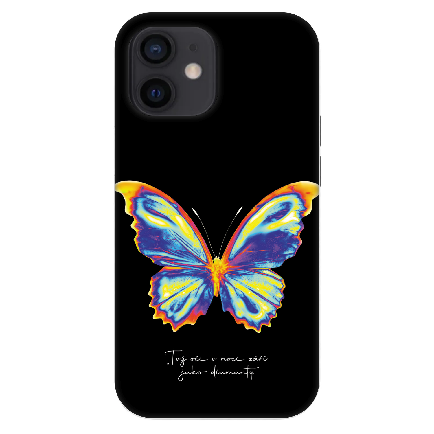 Picasee Fashion Case για Apple iPhone 12 mini - Diamanty Black