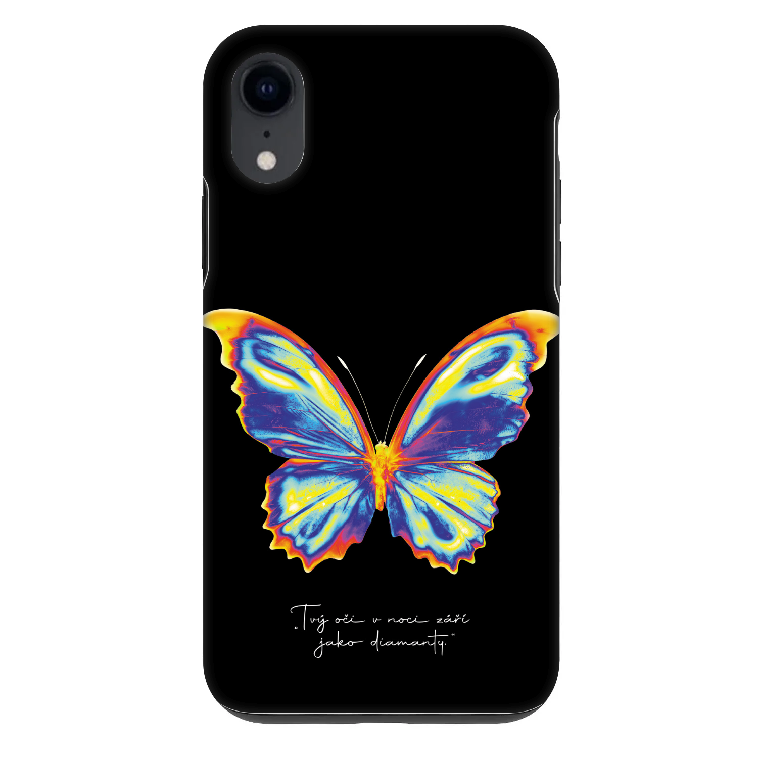 Picasee Fashion Case για Apple iPhone XR - Diamanty Black