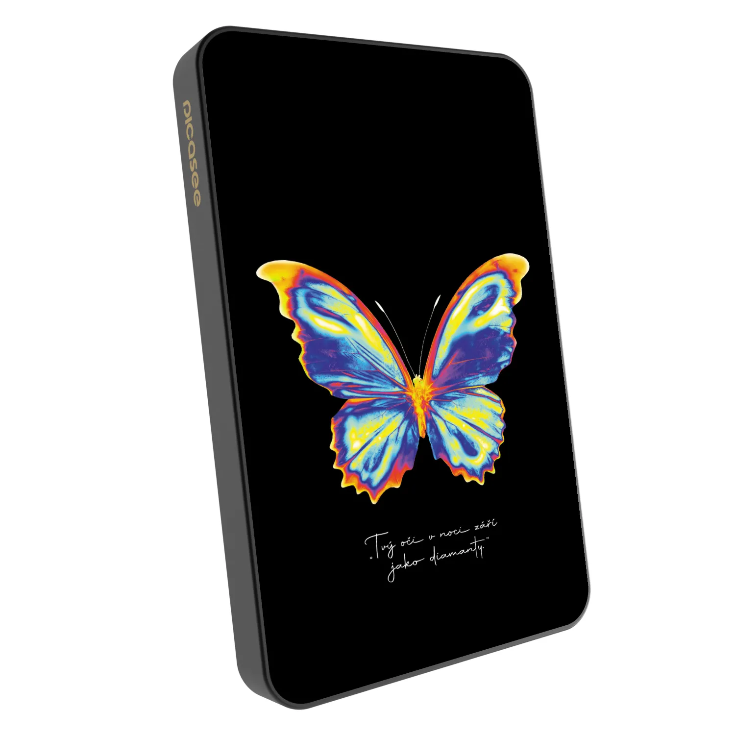 Picasee Powerbank με MagSafe 5 000 mAh Γκρί - Diamanty Black