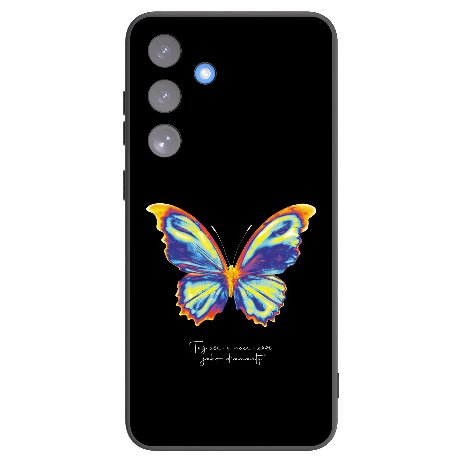 Picasee Μαύρη θήκη σιλικόνης για Samsung Galaxy S25 FE 5G - Diamanty Black