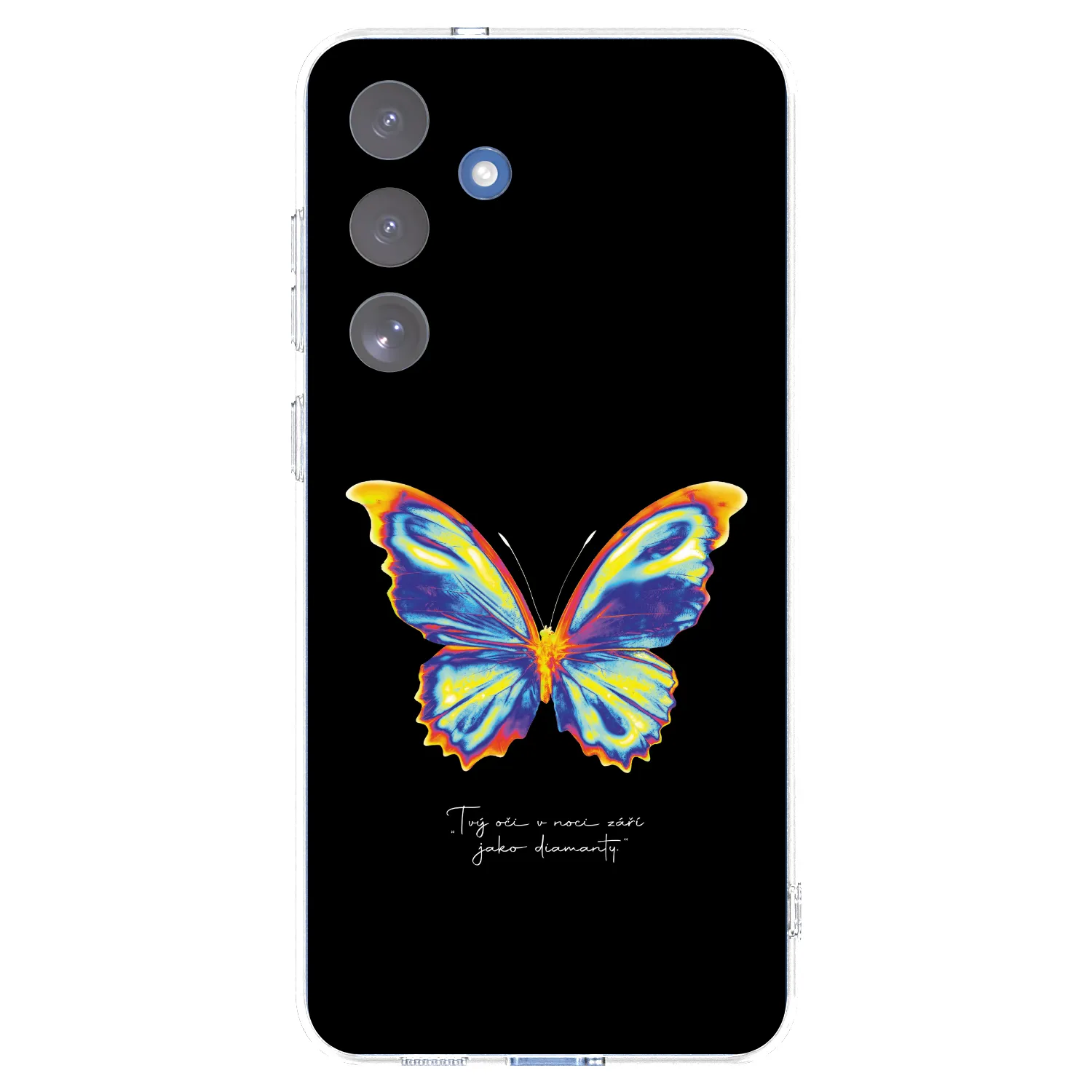 Picasee διαφανής θήκη σιλικόνης Samsung Galaxy S25 FE 5G - Diamanty Black